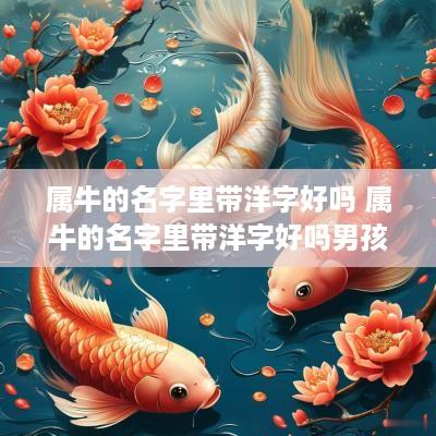 属牛的名字里带洋字好吗 属牛的名字里带洋字好吗男孩