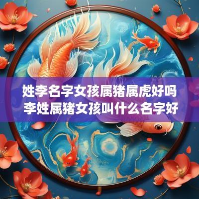 姓李名字女孩属猪属虎好吗 李姓属猪女孩叫什么名字好
