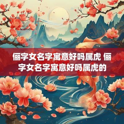 俪字女名字寓意好吗属虎 俪字女名字寓意好吗属虎的