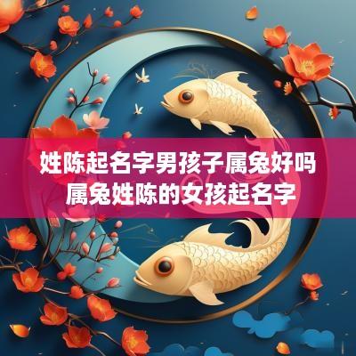 姓陈起名字男孩子属兔好吗 属兔姓陈的女孩起名字