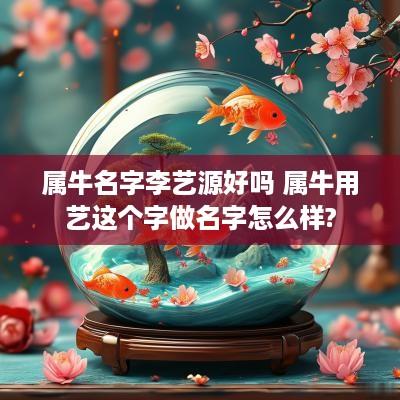属牛名字李艺源好吗 属牛用艺这个字做名字怎么样?