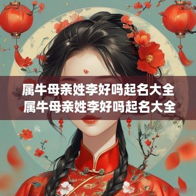 属牛母亲姓李好吗起名大全 属牛母亲姓李好吗起名大全及寓意