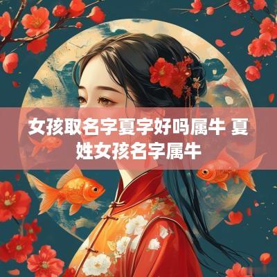 女孩取名字夏字好吗属牛 夏姓女孩名字属牛