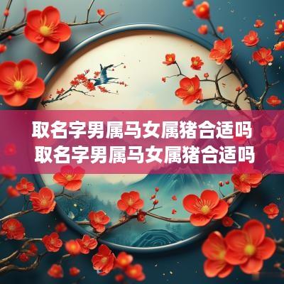 取名字男属马女属猪合适吗 取名字男属马女属猪合适吗好吗
