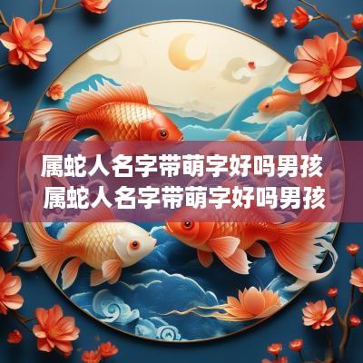 属蛇人名字带萌字好吗男孩 属蛇人名字带萌字好吗男孩子