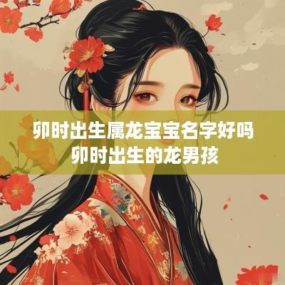 卯时出生属龙宝宝名字好吗 卯时出生的龙男孩