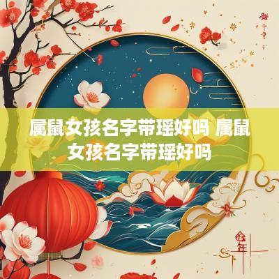属鼠女孩名字带瑶好吗 属鼠女孩名字带瑶好吗