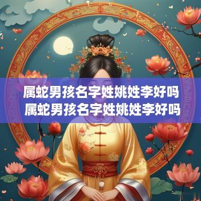 属蛇男孩名字姓姚姓李好吗 属蛇男孩名字姓姚姓李好吗怎么取