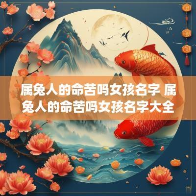 属兔人的命苦吗女孩名字 属兔人的命苦吗女孩名字大全