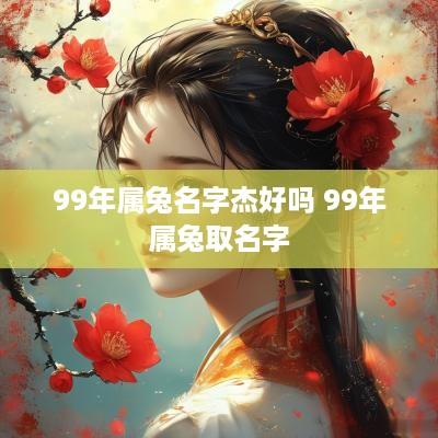 99年属兔名字杰好吗 99年属兔取名字