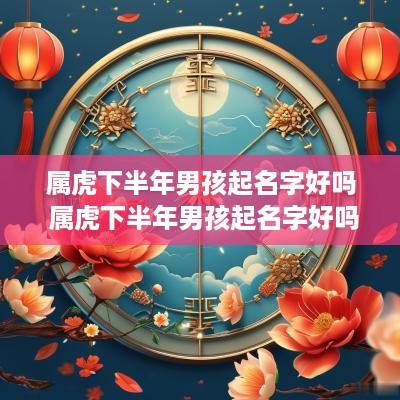 属虎下半年男孩起名字好吗 属虎下半年男孩起名字好吗