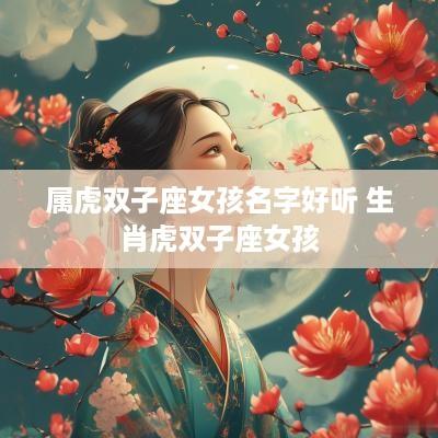 属虎双子座女孩名字好听 生肖虎双子座女孩