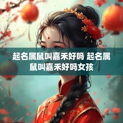 起名属鼠叫嘉禾好吗 起名属鼠叫嘉禾好吗女孩