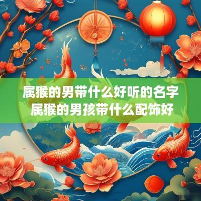 属猴的男带什么好听的名字 属猴的男孩带什么配饰好