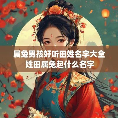 属兔男孩好听田姓名字大全 姓田属兔起什么名字