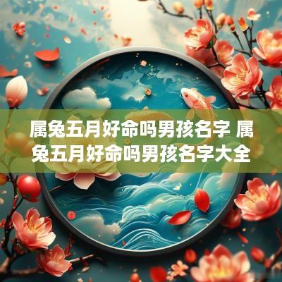 属兔五月好命吗男孩名字 属兔五月好命吗男孩名字大全