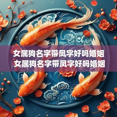 女属狗名字带凤字好吗婚姻 女属狗名字带凤字好吗婚姻如何