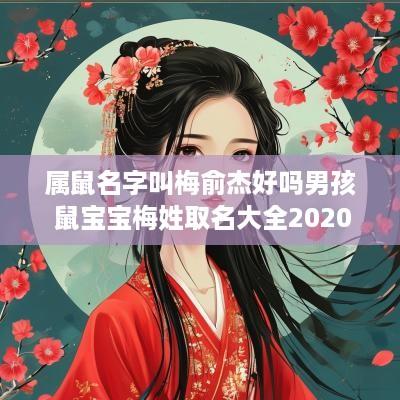 属鼠名字叫梅俞杰好吗男孩 鼠宝宝梅姓取名大全2025款