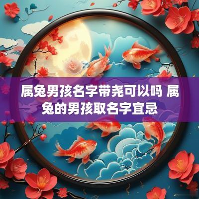 属兔男孩名字带尧可以吗 属兔的男孩取名字宜忌