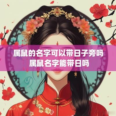 属鼠的名字可以带日子旁吗 属鼠名字能带日吗