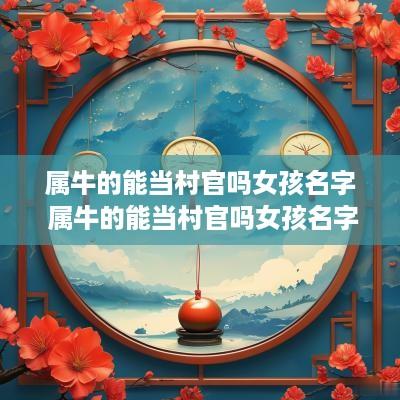 属牛的能当村官吗女孩名字 属牛的能当村官吗女孩名字怎么取