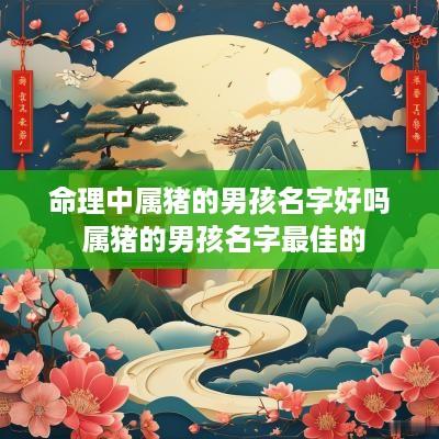 命理中属猪的男孩名字好吗 属猪的男孩名字最佳的