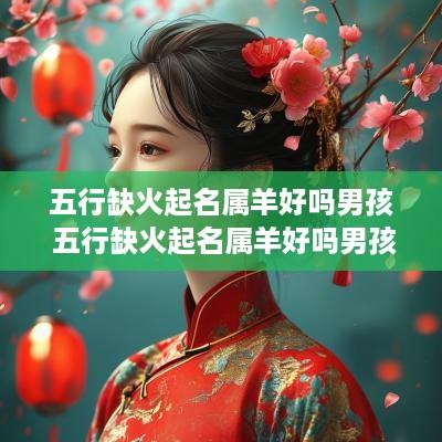 五行缺火起名属羊好吗男孩 五行缺火起名属羊好吗男孩子