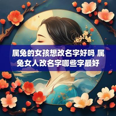 属兔的女孩想改名字好吗 属兔女人改名字哪些字最好