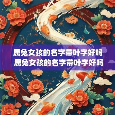 属兔女孩的名字带叶字好吗 属兔女孩的名字带叶字好吗怎么取