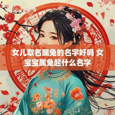 女儿取名属兔的名字好吗 女宝宝属兔起什么名字
