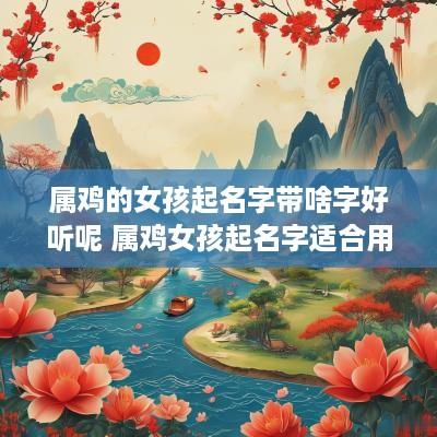 属鸡的女孩起名字带啥字好听呢 属鸡女孩起名字适合用的字