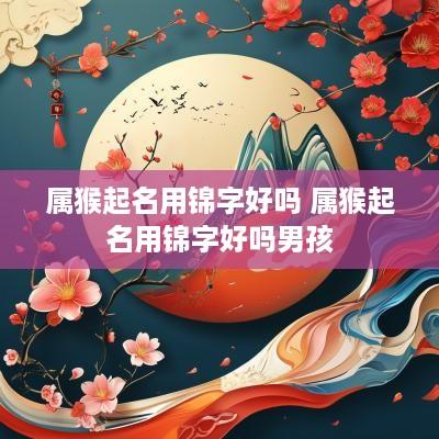 属猴起名用锦字好吗 属猴起名用锦字好吗男孩