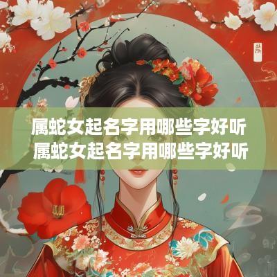 属蛇女起名字用哪些字好听 属蛇女起名字用哪些字好听点