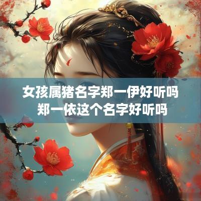 女孩属猪名字郑一伊好听吗 郑一依这个名字好听吗