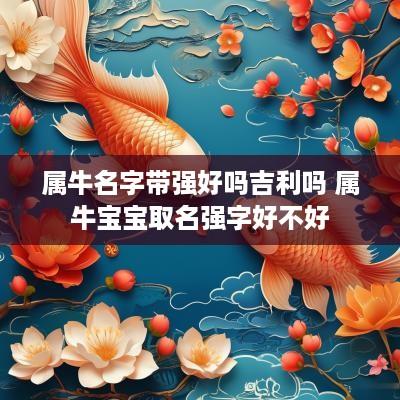 属牛名字带强好吗吉利吗 属牛宝宝取名强字好不好