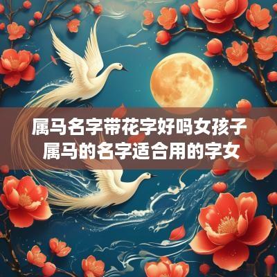 属马名字带花字好吗女孩子 属马的名字适合用的字女