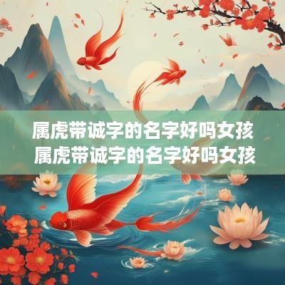 属虎带诚字的名字好吗女孩 属虎带诚字的名字好吗女孩怎么取