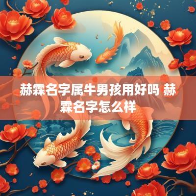 赫霖名字属牛男孩用好吗 赫霖名字怎么样
