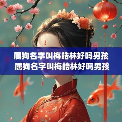 属狗名字叫梅皓林好吗男孩 属狗名字叫梅皓林好吗男孩子