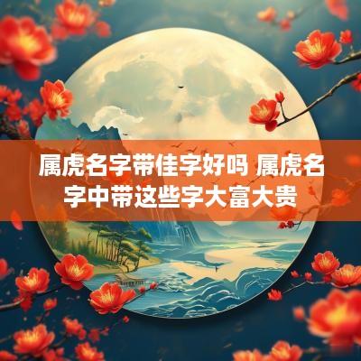 属虎名字带佳字好吗 属虎名字中带这些字大富大贵