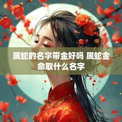 属蛇的名字带金好吗 属蛇金命取什么名字