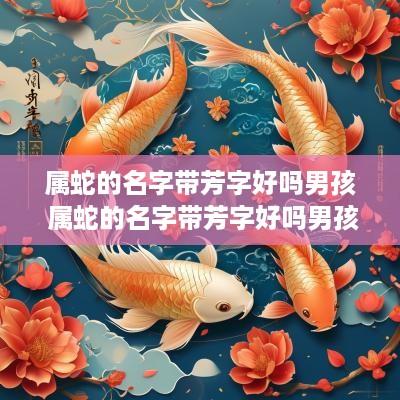 属蛇的名字带芳字好吗男孩 属蛇的名字带芳字好吗男孩子