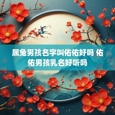 属兔男孩名字叫佑佑好吗 佑佑男孩乳名好听吗