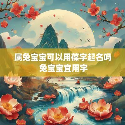 属兔宝宝可以用葆字起名吗 兔宝宝宜用字