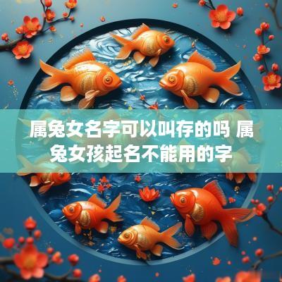 属兔女名字可以叫存的吗 属兔女孩起名不能用的字