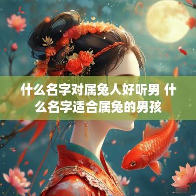 什么名字对属兔人好听男 什么名字适合属兔的男孩