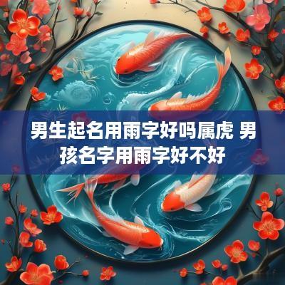 男生起名用雨字好吗属虎 男孩名字用雨字好不好