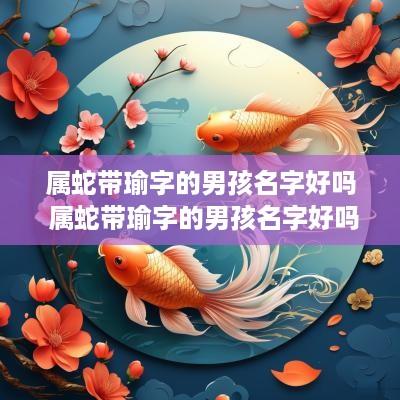 属蛇带瑜字的男孩名字好吗 属蛇带瑜字的男孩名字好吗怎么取