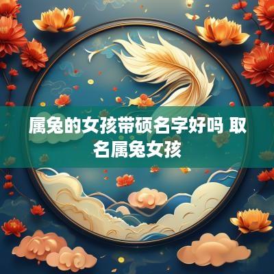 属兔的女孩带硕名字好吗 取名属兔女孩