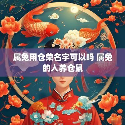属兔用仓荣名字可以吗 属兔的人养仓鼠